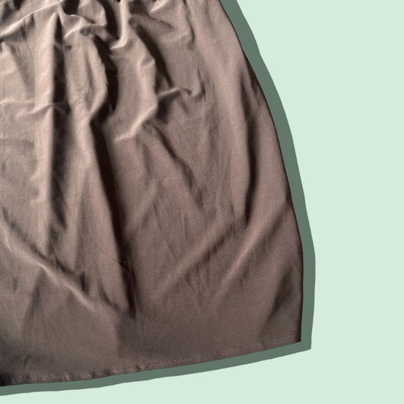 Women’s Laundry Brown Tank Dress Ruched Waist Detail Size 8 Made In The USA - Picture 4 of 9